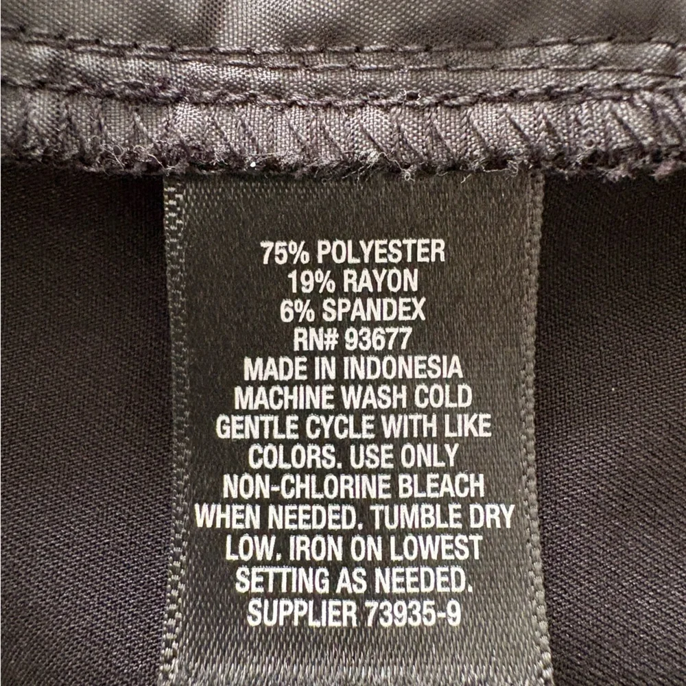 Worthington Black Straight Leg Dress Pants - Picture 8 of 11